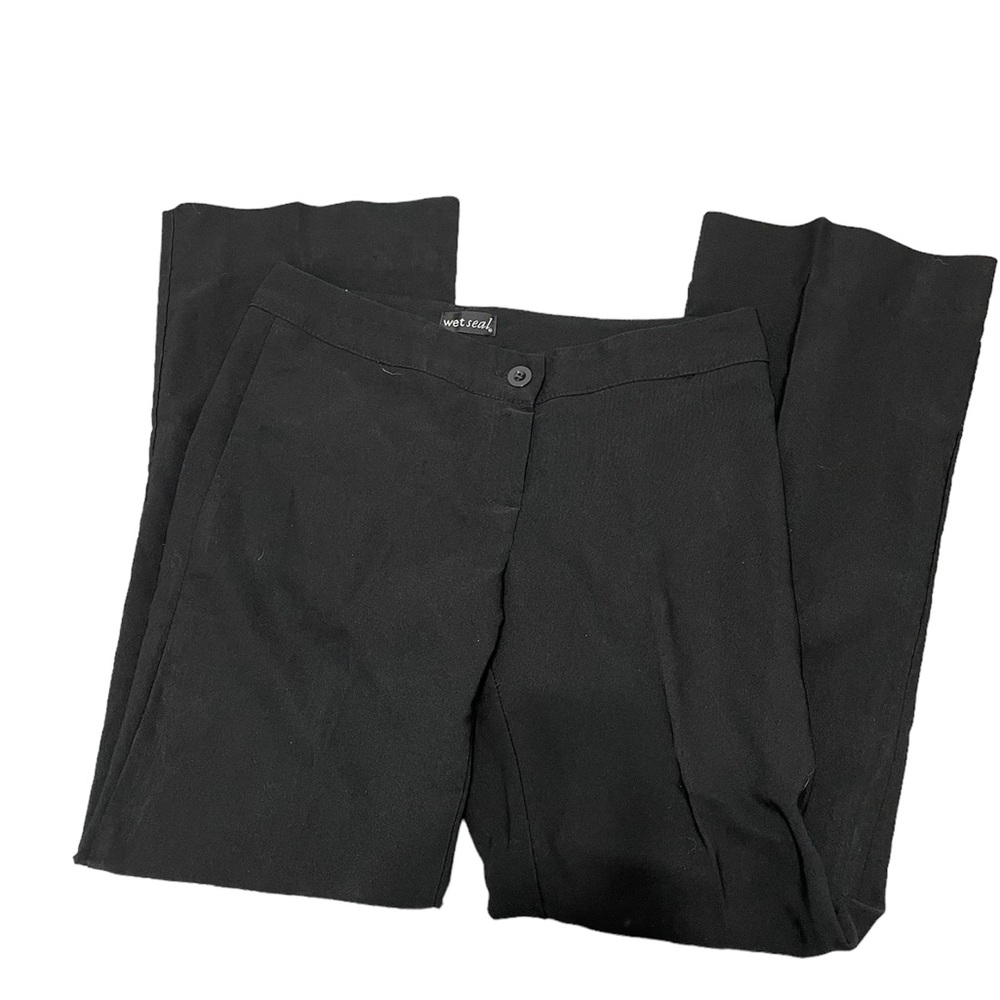 Wet seal formal black button pants
